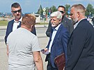 Ped temelnskou elektrrnou se s prezidentem Petrem Pavlem setkal Ivan Hajek a...