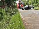 Havrie vozidla zablokovala Touimskou ulici v Praze. (19. ervna 2025)