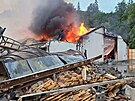 Hasii likviduj por pily ve Velkch Karlovicch na Vsetnsku. (17. ervna...