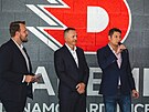 Petr Ddek (uprosted) pi zahjen provozu nov Akademie Dynama Pardubice