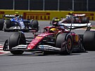Lewis Hamilton z Ferrari ve Velké cen� Kanady