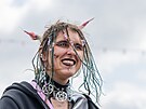 Fanynka na festivalu Rock for People (11. ervna 2025)