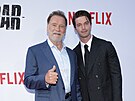 Arnold Schwarzenegger a Patrick Schwarzenegger v Los Angeles na premié�e druhé...