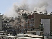 Zásah nemocnice Soroka po raketovém útoku Íránu na izraelské msto Beer eva...