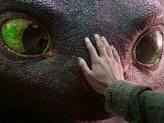 Z filmu Jak vycviit draka 2025, hrané verze animovaného snímku z roku 2010.