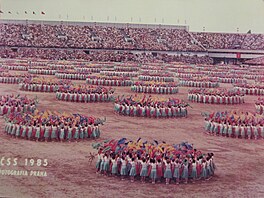 Spartakiáda v roce 1985.