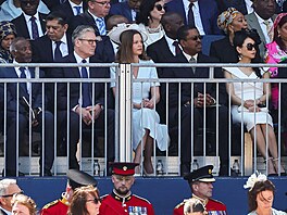 Pehlídku z tribuny sledoval i britský premiér Keir Starmer (Trooping the...