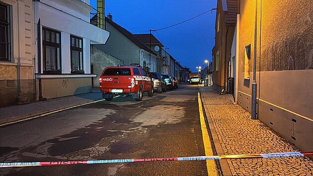 Policie zasahovala v Kostelci nad ernmi lesy u Prahy proti stelci, kter na zahrad rodinnho domu zabil dva lidi. (15. ervna 2025)
