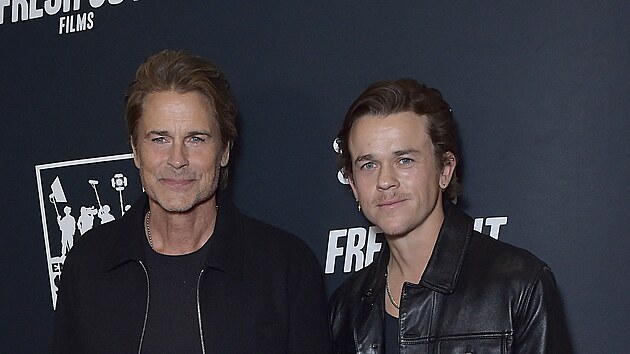 Rob Lowe a jeho syn John Owen Lowe