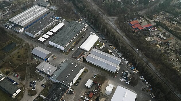 Tovrna zbrojovky Rheinmetall v nmeckm Unterlssu (13. nora 2025)