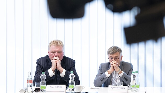 Milan Fridrich a Hynek Chudrek bhem volby novho generlnho editele T. (18. ervna 2024)