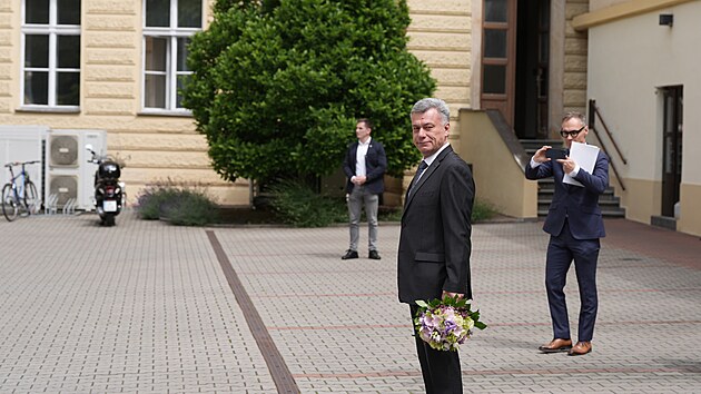 Bval ministr spravedlnosti Pavel Blaek se chyst pedat veden svho adu nov ministryni spravedlnosti Ev Decroix. (10. ervna 2025)