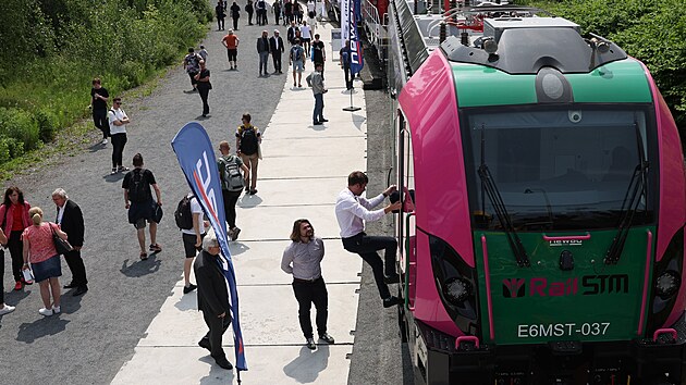 V ostravskm Trojhal zaal mezinrodn veletrh Rail Business Days. (10. erven 2025)