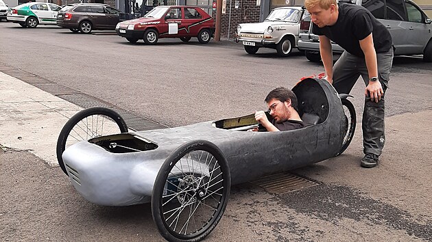 Tm student Fakulty dopravn VUT v Praze ujel v zvod Shell Eco-marathon 171 km na 1 kWh