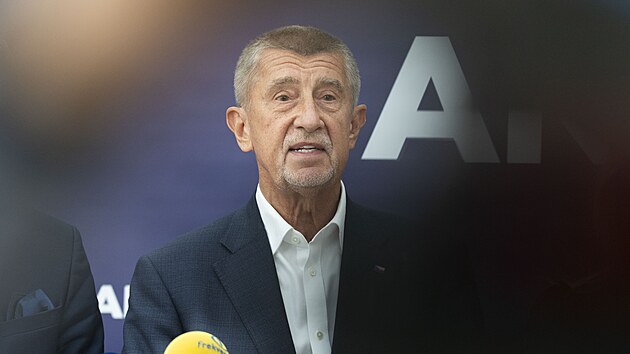 Tiskov konference hnut ANO. Na snmku Andrej Babi. (17. ervna 2025)