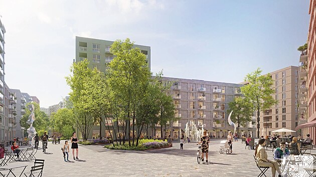 Takto by mla vypadat ostravsk tvr ofinka podle jednoho z vtznch nvrh, kter je dlem eskho ateliru Pavel Hnilika Architects + Planners.