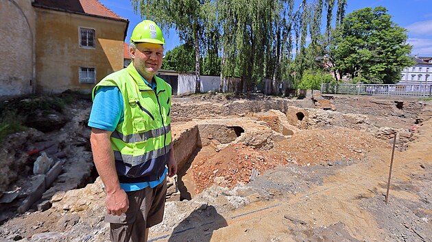 Archeolog Muzea Cheb Michal Bernek.