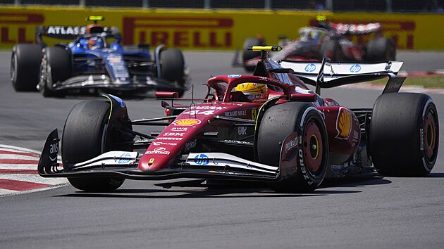 Lewis Hamilton z Ferrari ve Velké cen Kanady