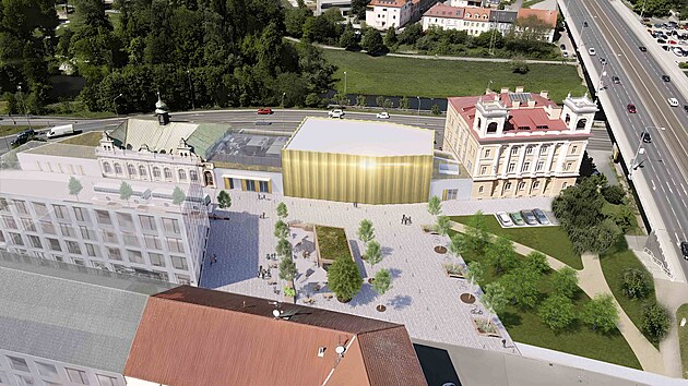 Vtzn nvrh dostavby kulturnho domu Peklo v Plzni. Pochz od tmu architekt Jiho Zbrana, Jakuba Skory a Kateiny Svobodov.