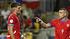 Patrik Vydra (vlevo) a Václav Sejk se dohadují.