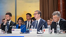 Srbský prezident Aleksandar Vui na summitu jihovýchodní Evropy v Odse (11....
