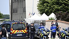 Francouztí etníci na míst incidentu ve mst Nogent (10. ervna 2025)