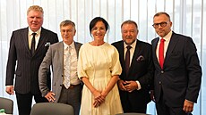 Finalisté volby generálního editele eské televize. Zleva Milan Fridrich,...