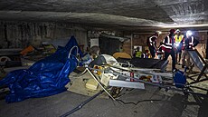 Slavnostn zahjen stavby tramvajov trat Muzeum. Prohldka podzemnch...
