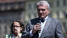 Slavnostn zahjen stavby tramvajov trat Muzeum. Bohuslav Svoboda. (12....