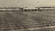 Spartakiáda v roce 1955.
