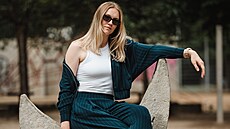 Opora �eských basketbalistek Julia Reisingerová p�ed mistrovstvím Evropy, jeho�...