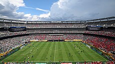 Pohled na MetLife Stadium v Rutherfordu v New Jersey, kde se odehrál zápas mezi...