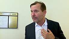 Jaromír Soukup u M�stského soudu v Praze (18. �ervna 2025)