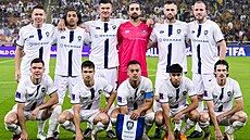 Jedenáctka fotbalist Auckland City ped zápasem MS klub v roce 2023. Tehdy se...