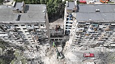 Následky ruského útoku na Kyjev (18. ervna 2025)