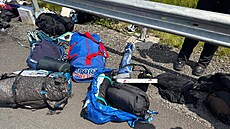 Na obchvatu Svitav hoel osobní automobil Mazda 6. Osádka vozidla stihla...
