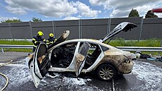 Na obchvatu Svitav hoel osobní automobil Mazda 6. Osádka vozidla stihla...