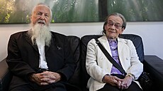 Fotograf Václav Touimský se svojí manelkou na snímku z roku 2018