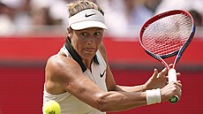 Tatjana Mariaová se soustedí na úder ve finále podniku v Londýn.
