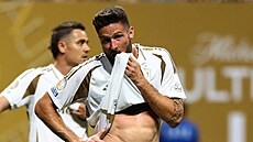 Zklamaný útoník Olivier Giroud poté, co Los Angeles FC prohrálo s Chelsea.