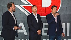 Petr Ddek (uprosted) pi zahájení provozu nové Akademie Dynama Pardubice