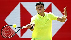 Jakub Meník na turnaji v londýnském Queens Clubu