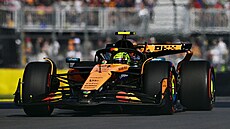 Lando Norris z McLarenu b�hem kvalifikace na Velkou cenu Kanady