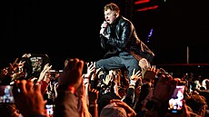 Zp�vák Frank Carter z anglické skupiny Sex Pistols (13. �ervna 2025)