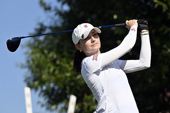 eská golfistka Natálie Saint Germain na Czech Ladies Open v Beroun.