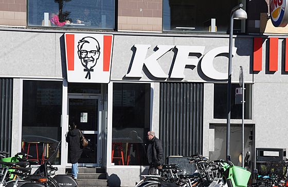 Poboka restaurace KFC v Kodani (17. bezna 2025)