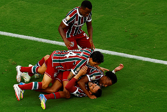 Hrái Fluminense slaví tetí branku.