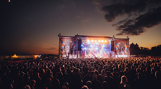 Vystoupení amerických The Interrupters na hlavní stagi festivalu Mighty Sounds...