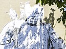 Mural, nazvan Tisc jeb, od umlkyn Toy Box. Na zdi Masarykova...