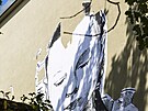 Mural, nazvan Tisc jeb, od umlkyn Toy Box. Na zdi Masarykova...